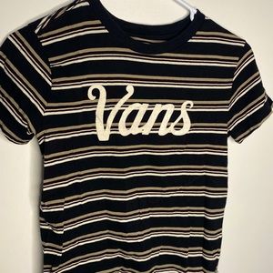 Women’s Striped Vans Tee